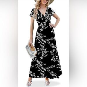 Black Floral Maxi Dress